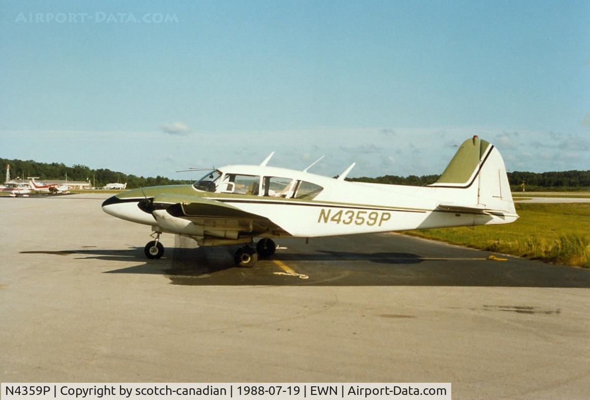 N4359P, 1959 Piper PA-23-160 Apache C/N 23-1859, 1959 Piper PA-23-160, N4359P, at Coastal Carolina Regional Airport (previously named Craven County Regional Airport) at New Bern, NC