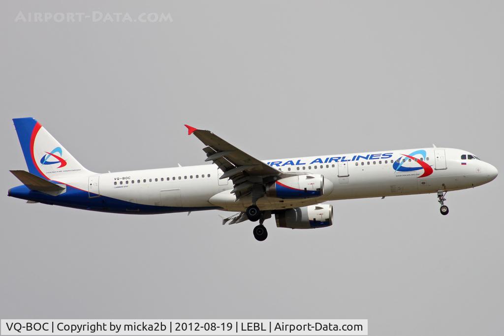 VQ-BOC, 2000 Airbus A321-231 C/N 1199, Landing