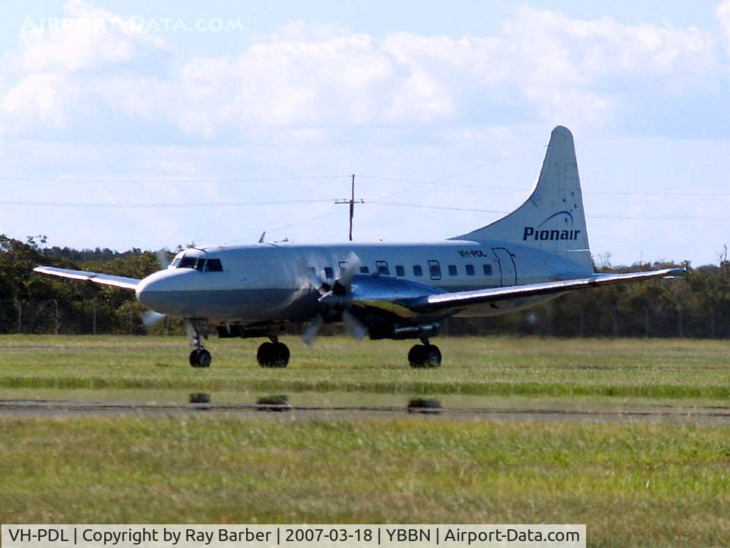 VH-PDL, 1953 Convair 580 C/N 137, Convair 580 [137] (Pionair Australia) Brisbane-International~VH 18/03/2007