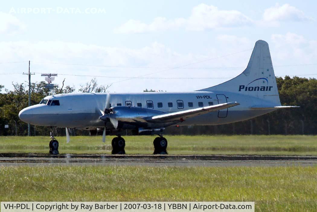 VH-PDL, 1953 Convair 580 C/N 137, Convair 580 [137] (Pionair Australia) Brisbane-International~VH 18/03/2007