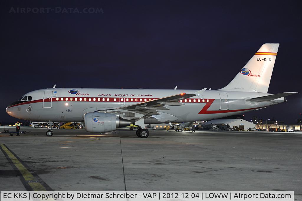 EC-KKS, 2007 Airbus A319-111 C/N 3320, Iberia Airbus 319