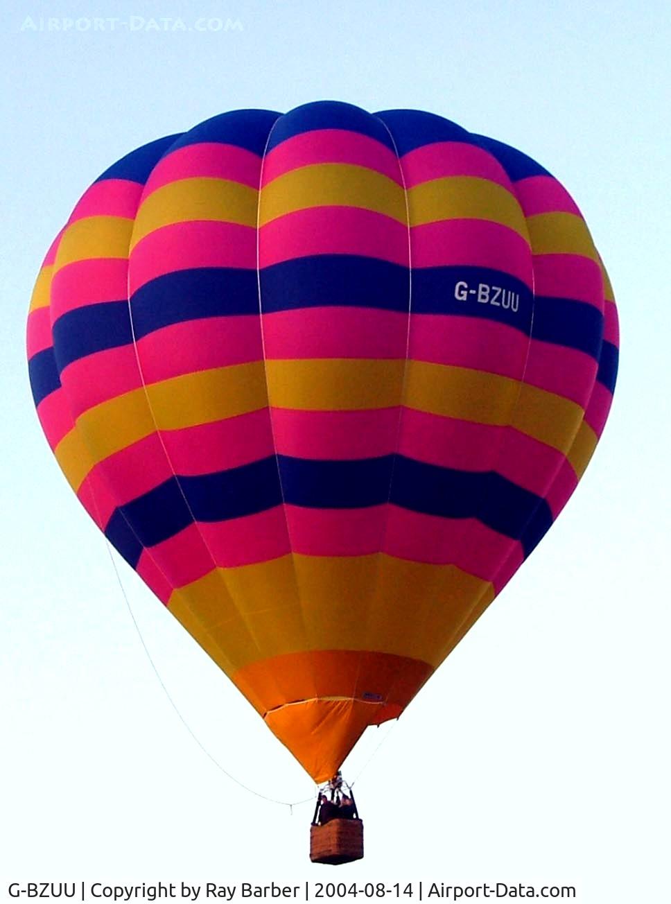 G-BZUU, 2001 Cameron Balloons O-90 C/N 10058, Cameron O-90 HAFB [10058] Ashton Court~ G 14/08/2004
