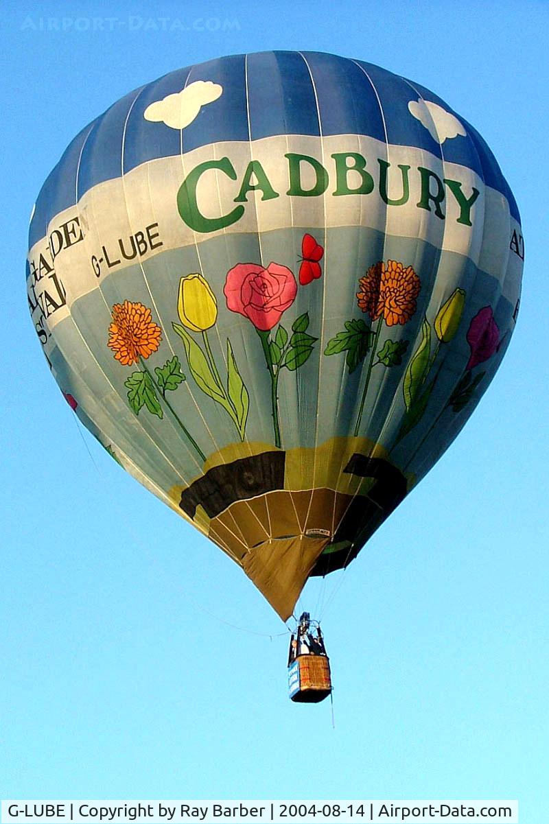 G-LUBE, 1985 Cameron Balloons N-77 C/N 1127, Cameron N-77 HAFB [1127] Ashton Court~G 14/08/2004