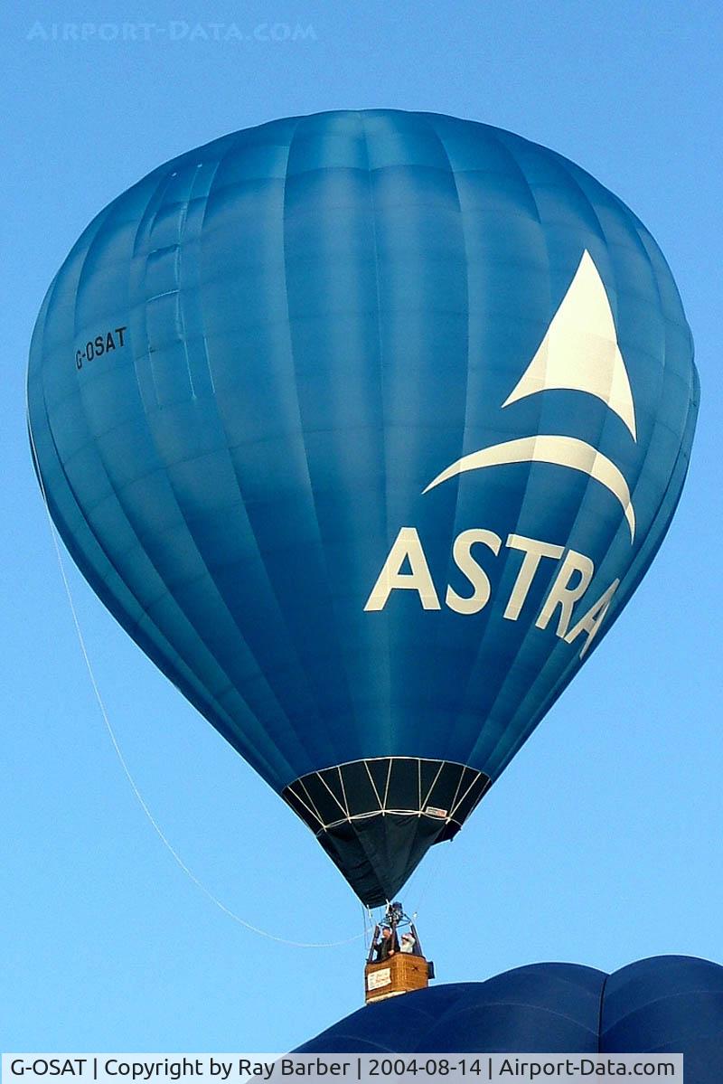 G-OSAT, 2004 Cameron Balloons Z-105 C/N 10564, Cameron Z-105 HAFB [10564] Ashton Court~G 14/08/2004