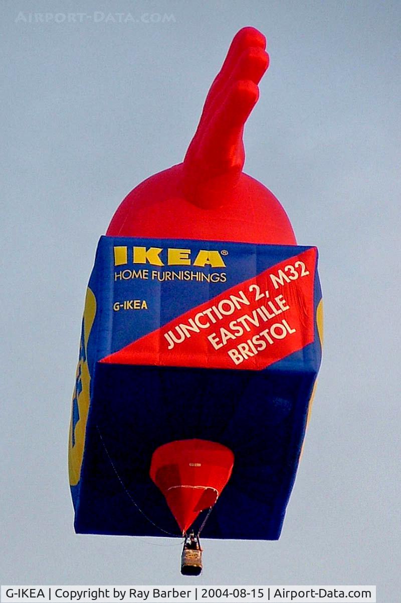 G-IKEA, 2004 Cameron Balloons IKEA-120 C/N 10562, Cameron SS IKEA-120 HAFB [10562] Ashton Court~G 15/08/2004