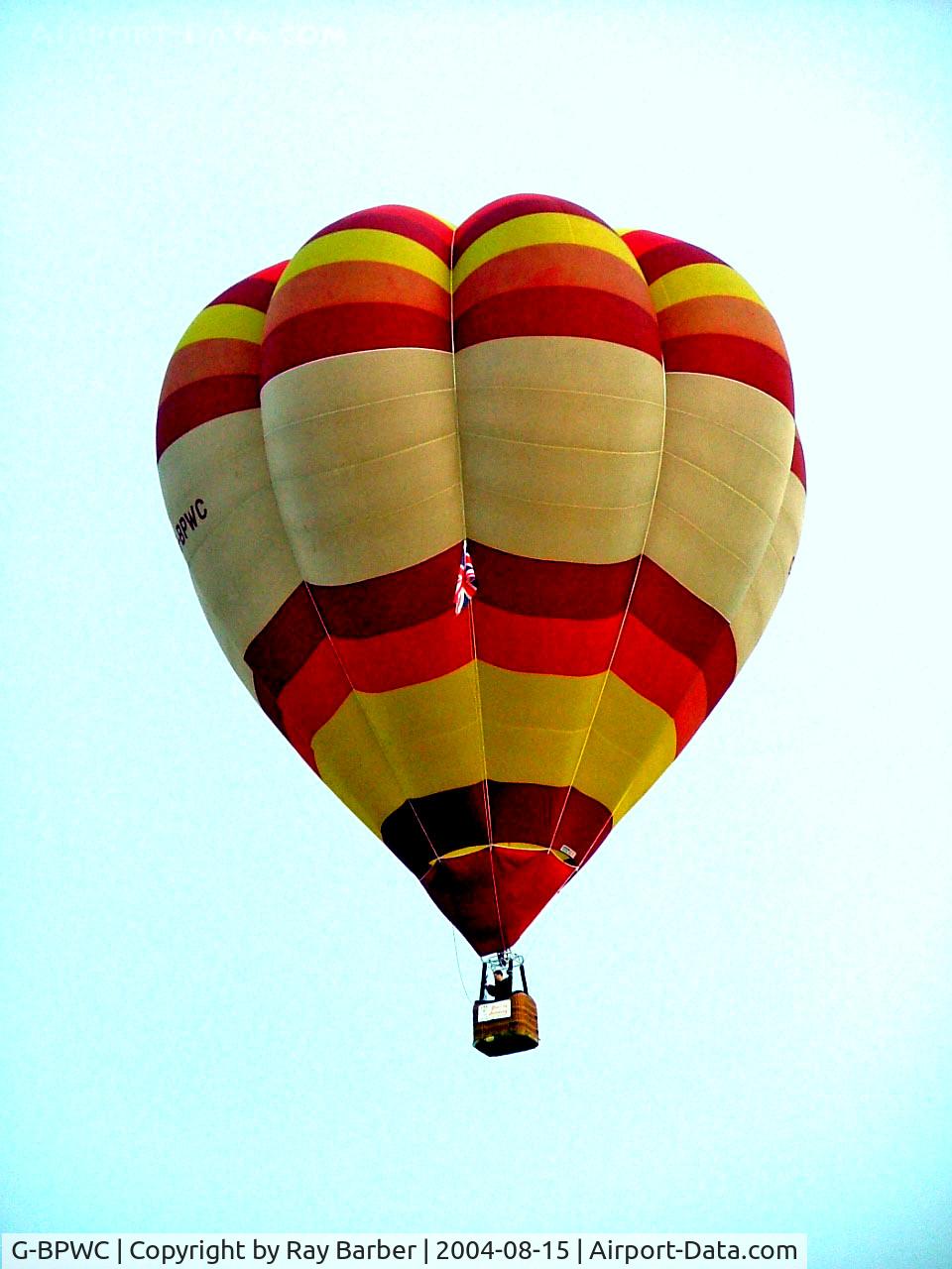 G-BPWC, 1989 Cameron Balloons V-77 C/N 1986, Cameron V-77 HAFB [1986] Ashton Court~ G 15/08/2004