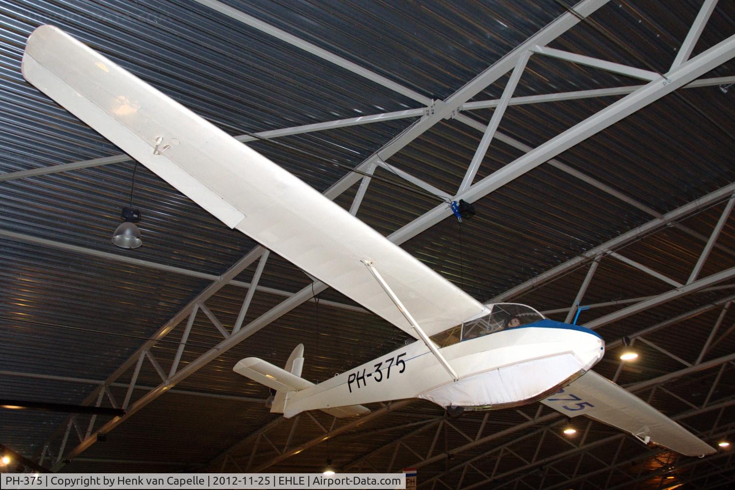 PH-375, Schleicher Ka-4 Rhonlerche II C/N 3078, Schleicher Ka-4 glider hanging in the Aviodrome aviation museum in Lelystad, the Netherlands.