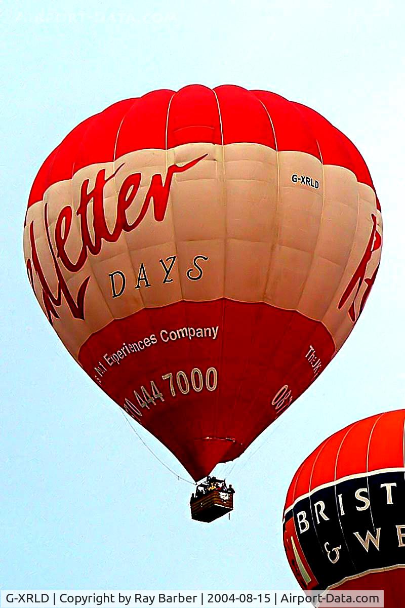 G-XRLD, 2000 Cameron Balloons A-250 C/N 4820, Cameron A-250 HAFB [4820] Ashton Court~ G 15/08/2004
