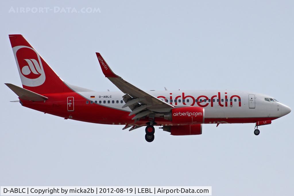 D-ABLC, 2008 Boeing 737-76J C/N 36116, Landing