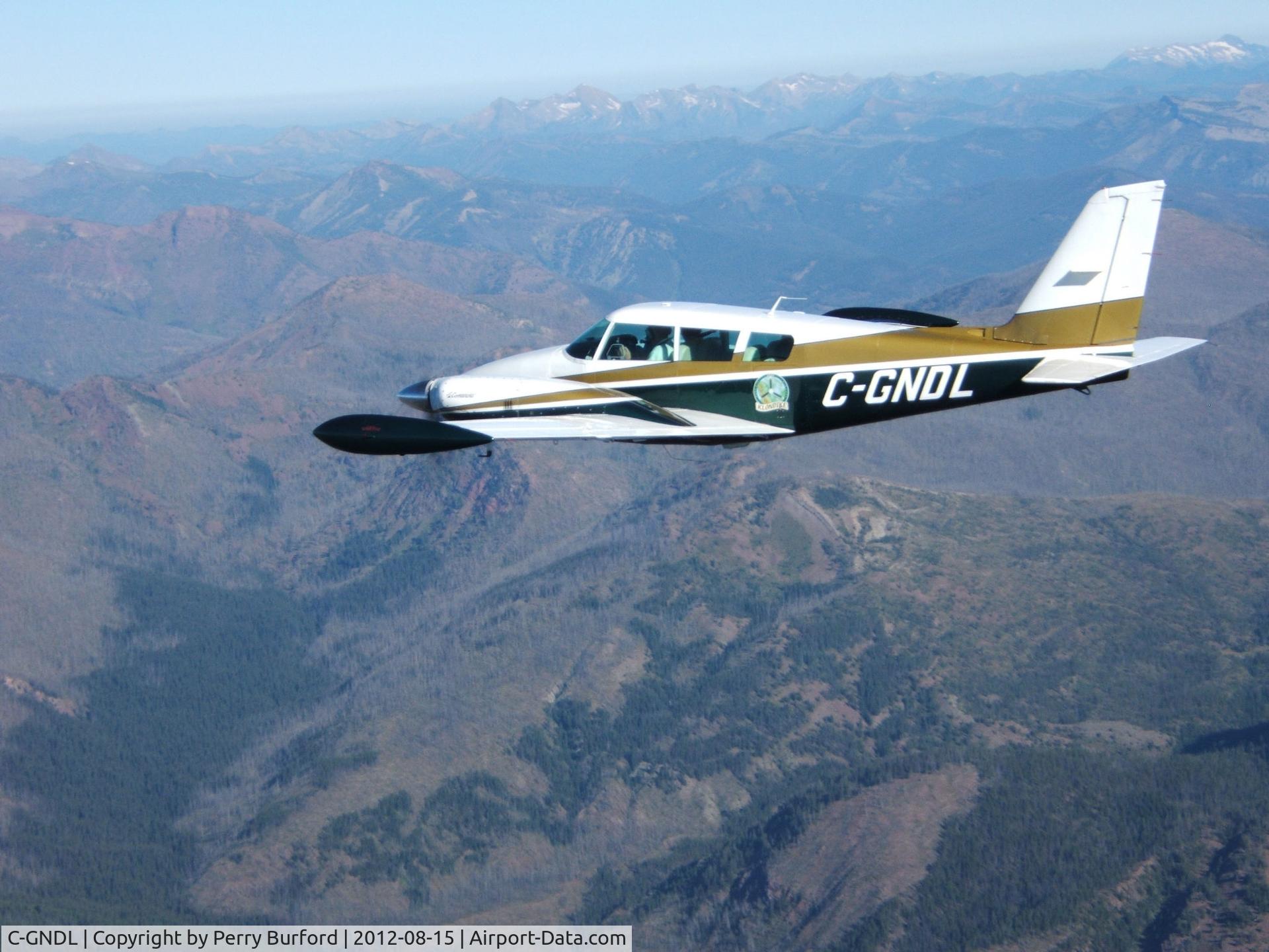 C-GNDL, 1968 Piper PA-30 Twin Comanche Twin Comanche C/N 30-1704, Over Montana 2012