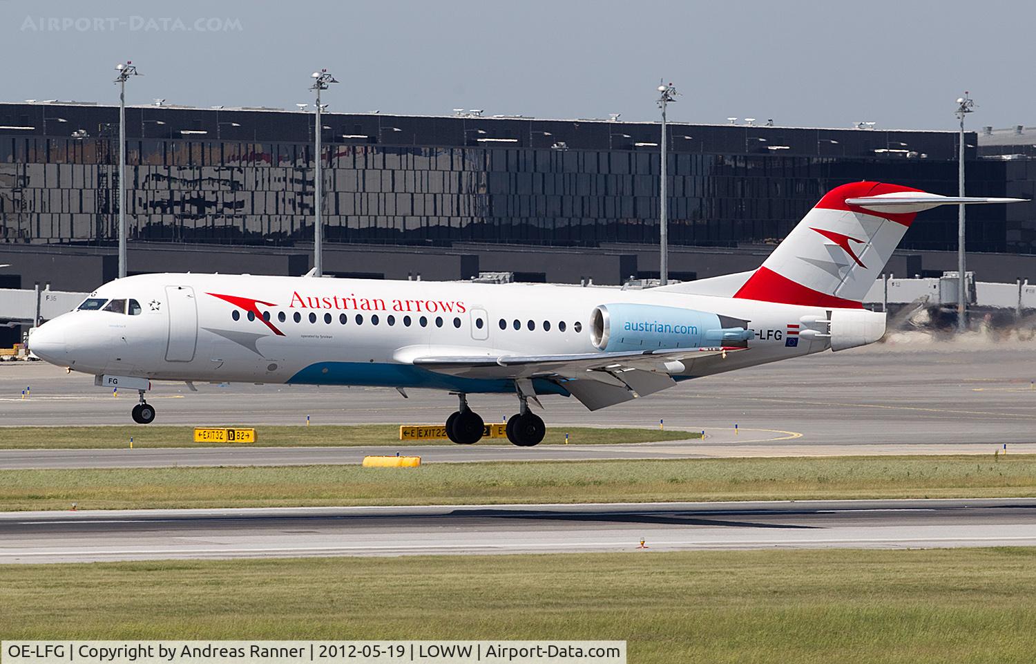 OE-LFG, 1995 Fokker 70 (F-28-0070) C/N 11549, Austrian Arrows Fokker 70