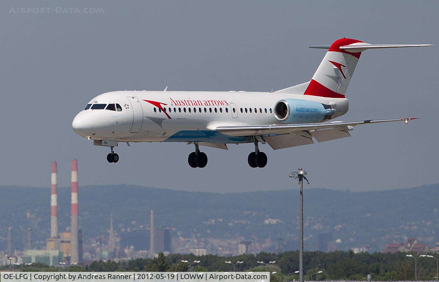 OE-LFG, 1995 Fokker 70 (F-28-0070) C/N 11549, Austrian Arrows Fokker 70