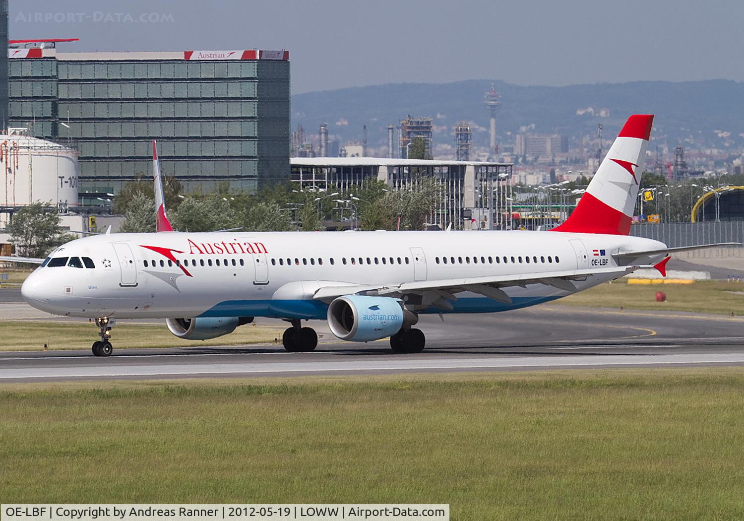 OE-LBF, 2001 Airbus A321-211 C/N 1458, Austrian Airlines Airbus A321