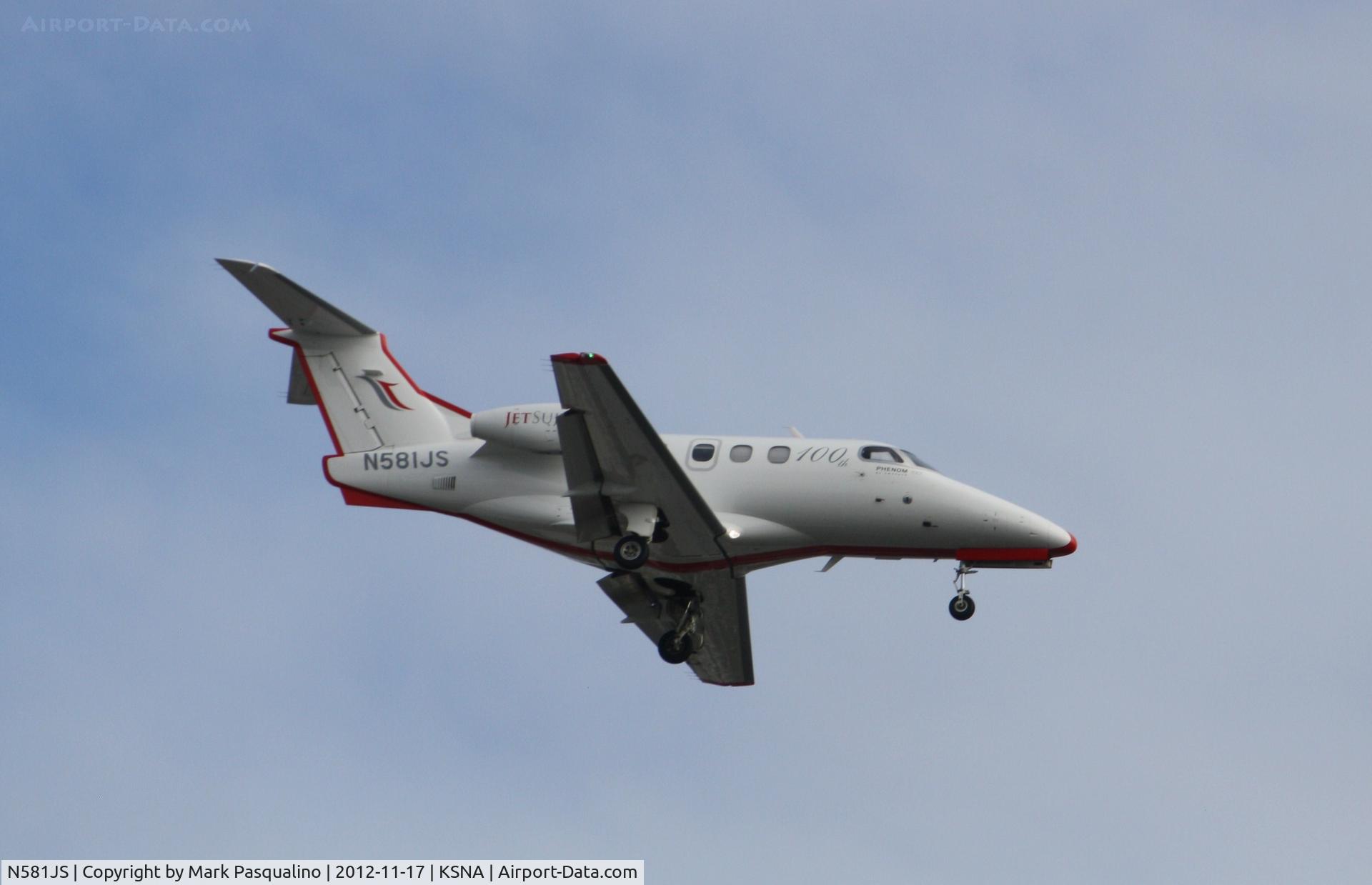 N581JS, 2009 Embraer EMB-500 Phenom 100 C/N 50000110, EMB-500