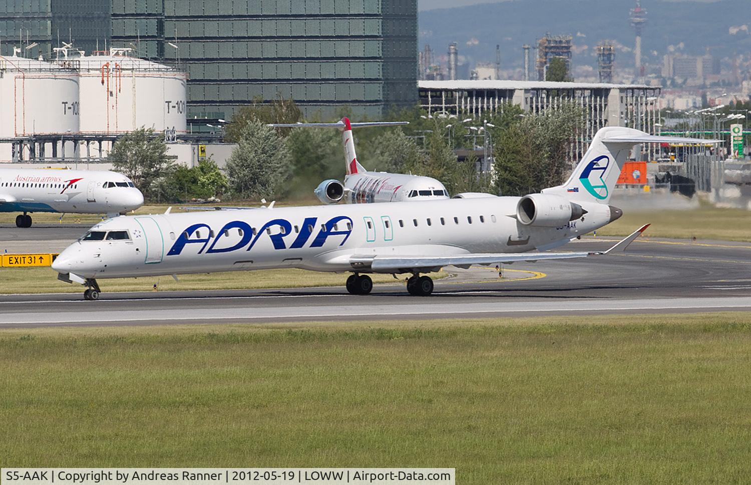 S5-AAK, 2007 Canadair CRJ-900ER (CL-600-2D24) C/N 15128, Adria CRJ-900