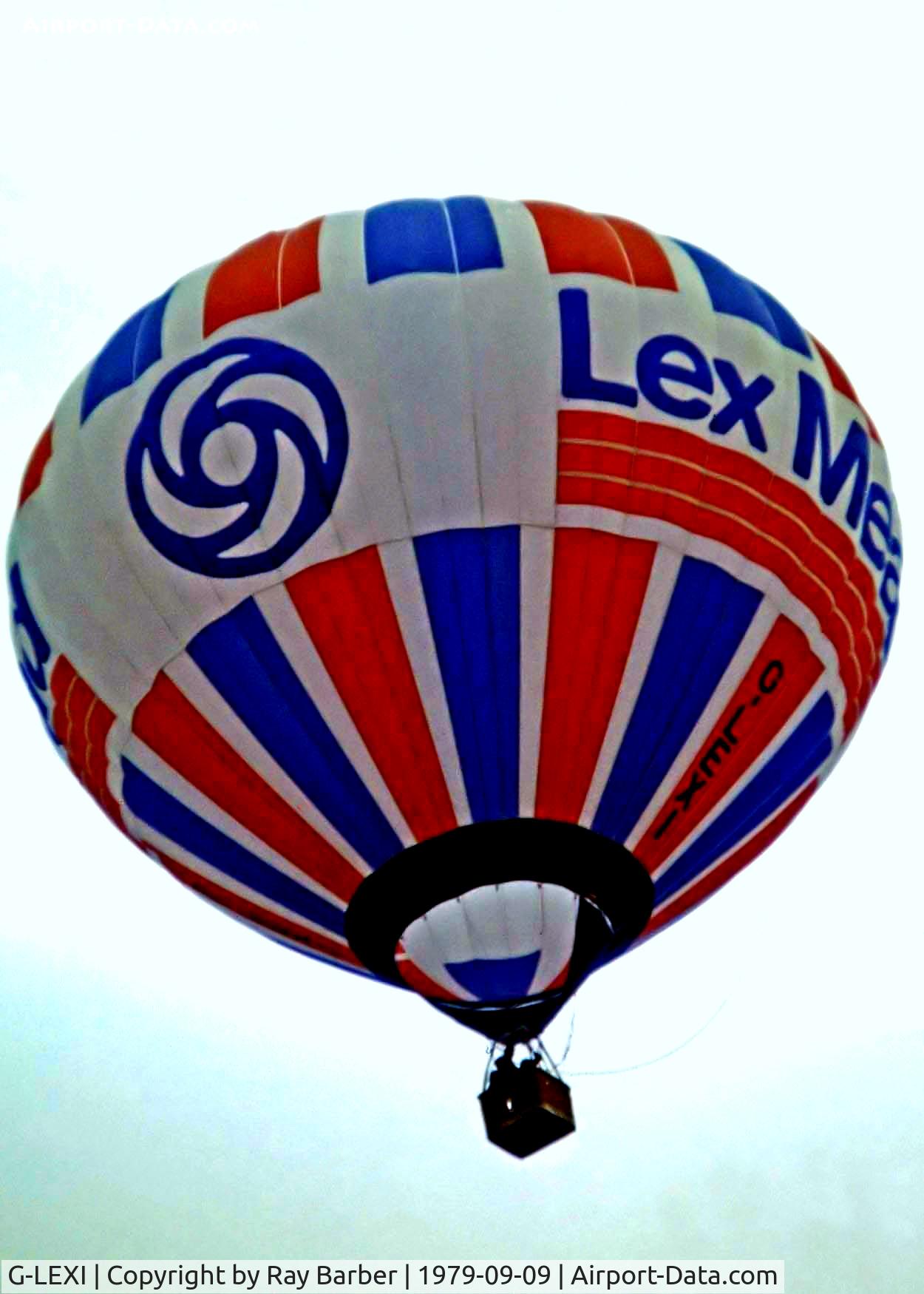 G-LEXI, 1978 Cameron Balloons N-77 C/N 438, Cameron N-77 HAFB [438] Ashton Court~G 09/09/79. Image taken from a slide.