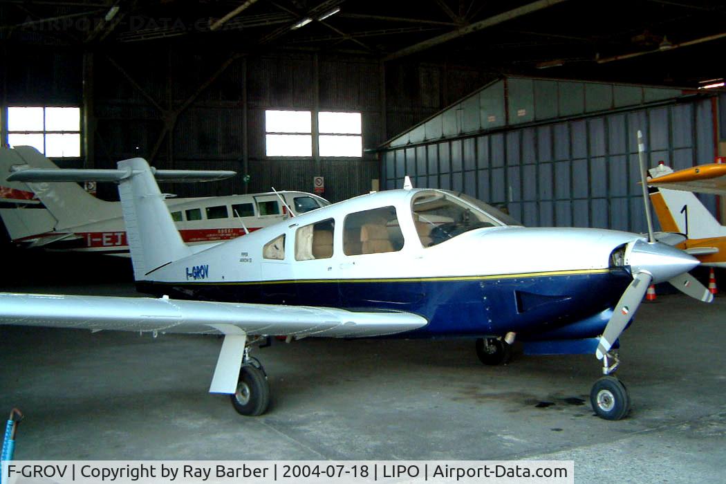F-GROV, Piper PA-28RT-201T Arrow IV C/N 28R8131009, Piper PA-28RT-201T Turbo Arrow IV [28R-8131009] Brescia-Montichiari~I 18/07/2004