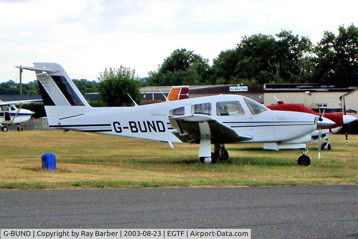 G-BUND, 1980 Piper PA-28RT-201T Turbo Arrow IV C/N 28R-8031107, Piper PA-28RT-201T Turbo Arrow IV [28R-8031107] Fairoaks~G 23/08/2003