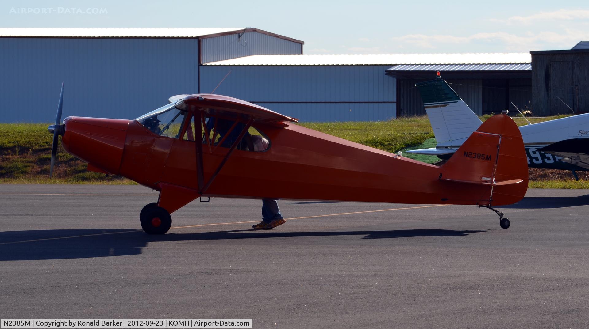 N2385M, 1946 Piper PA-12 Super Cruiser C/N 12-1627, Orange