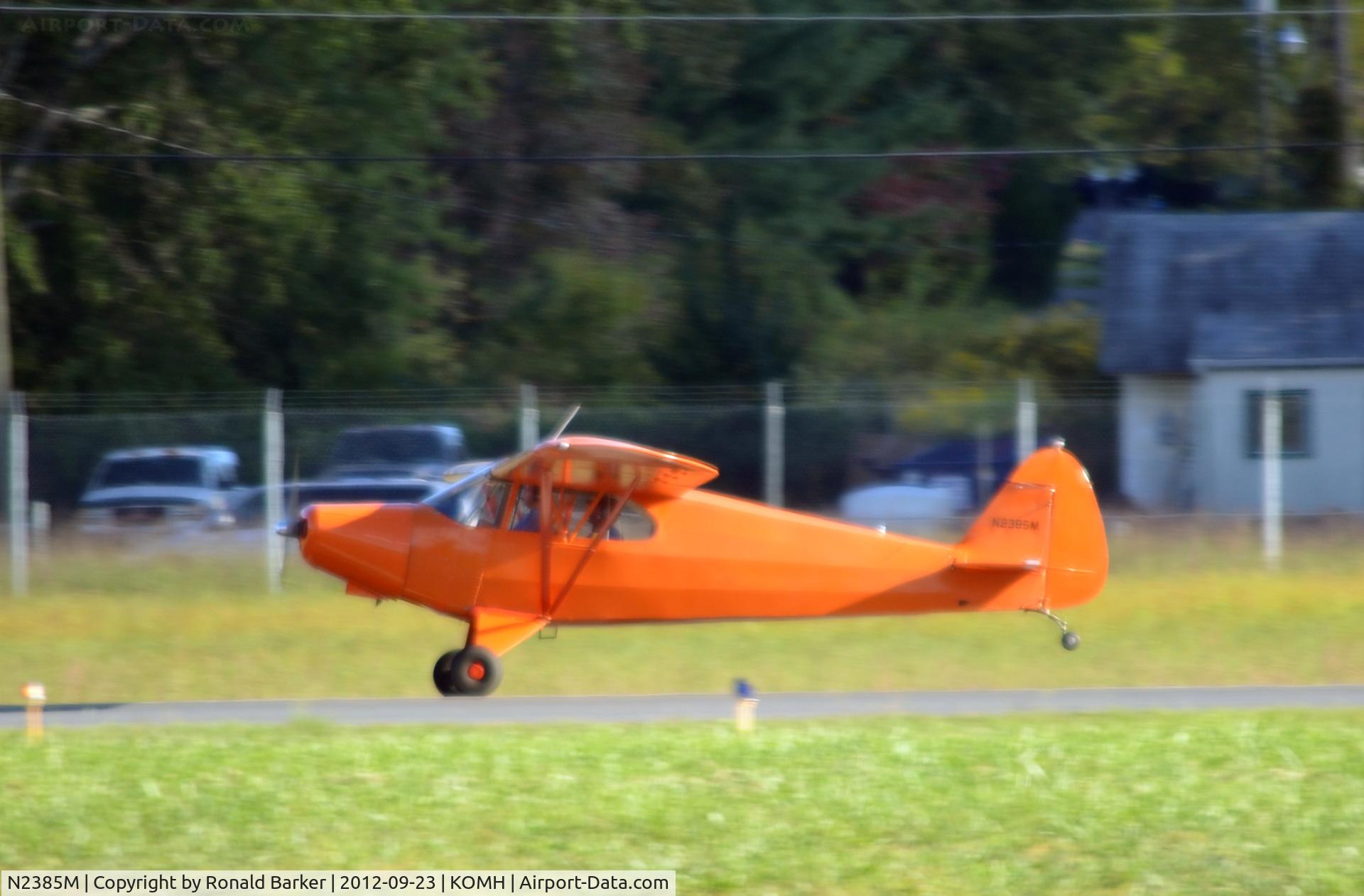 N2385M, 1946 Piper PA-12 Super Cruiser C/N 12-1627, Takeoff OMH
