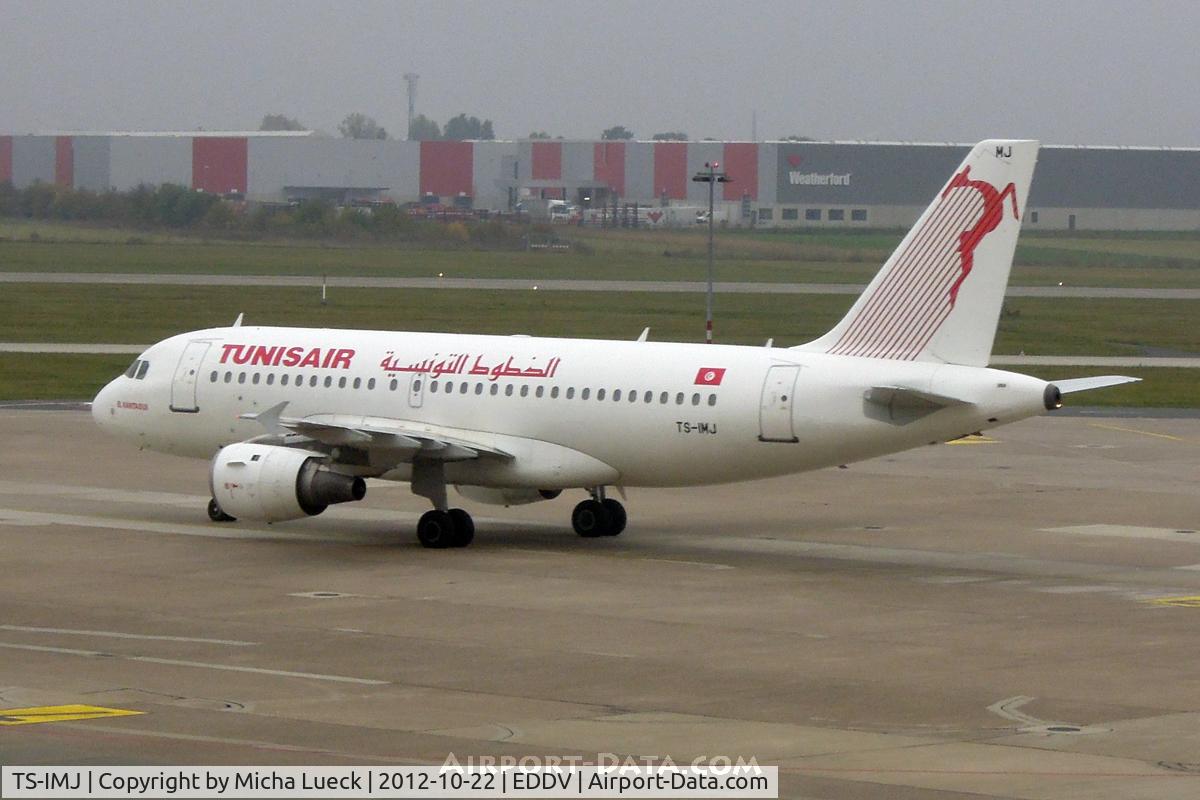 TS-IMJ, 1998 Airbus A319-114 C/N 869, At Hanover