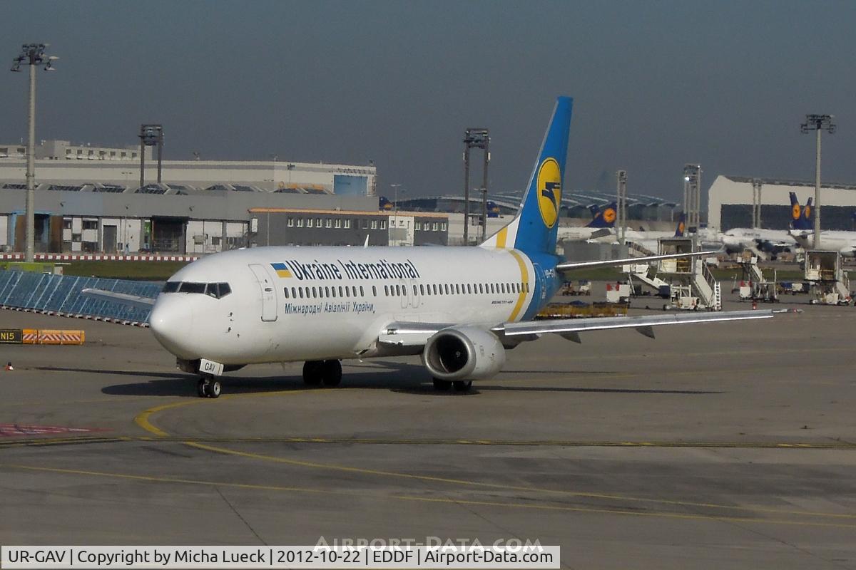 UR-GAV, 1992 Boeing 737-4C9 C/N 26437, At Frankfurt