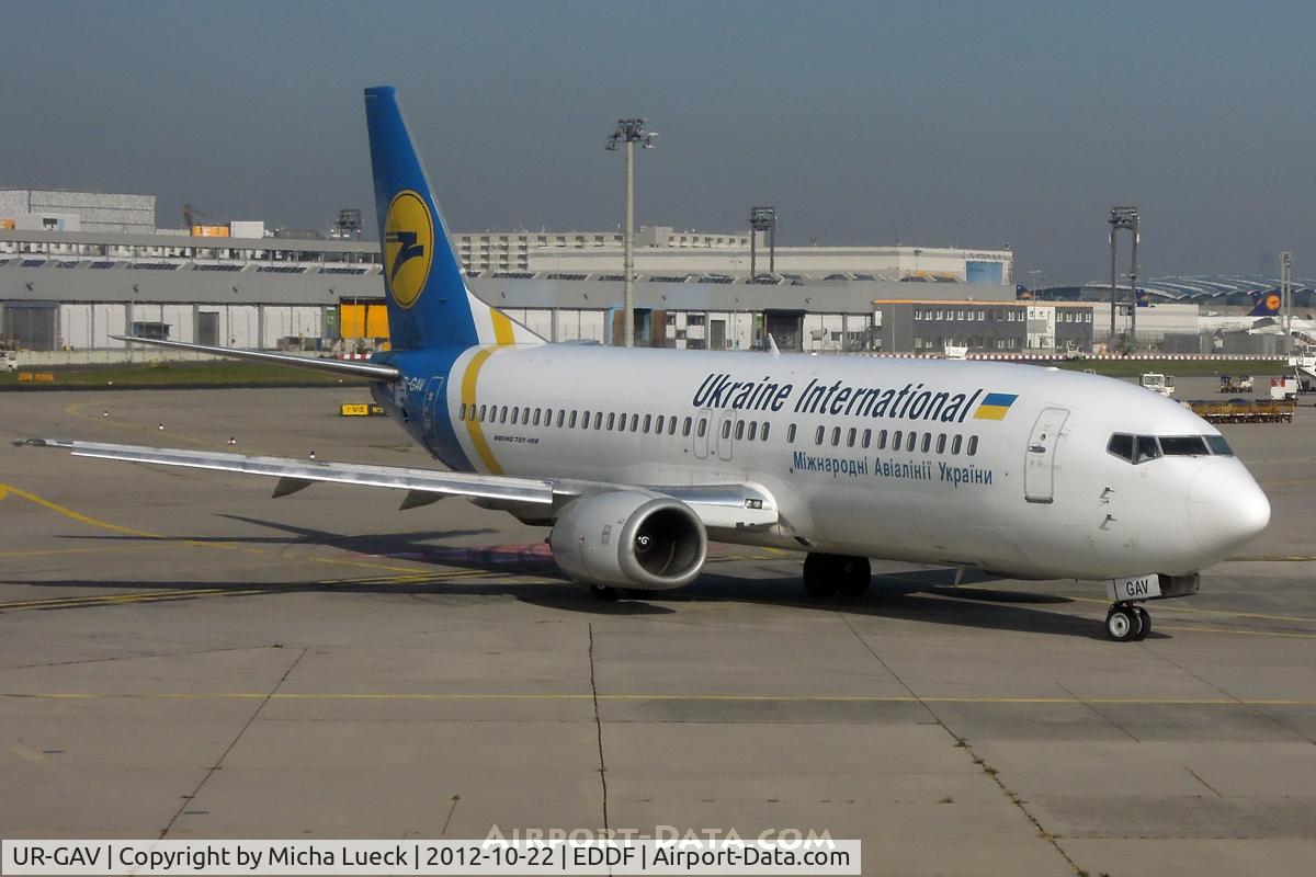 UR-GAV, 1992 Boeing 737-4C9 C/N 26437, At Frankfurt