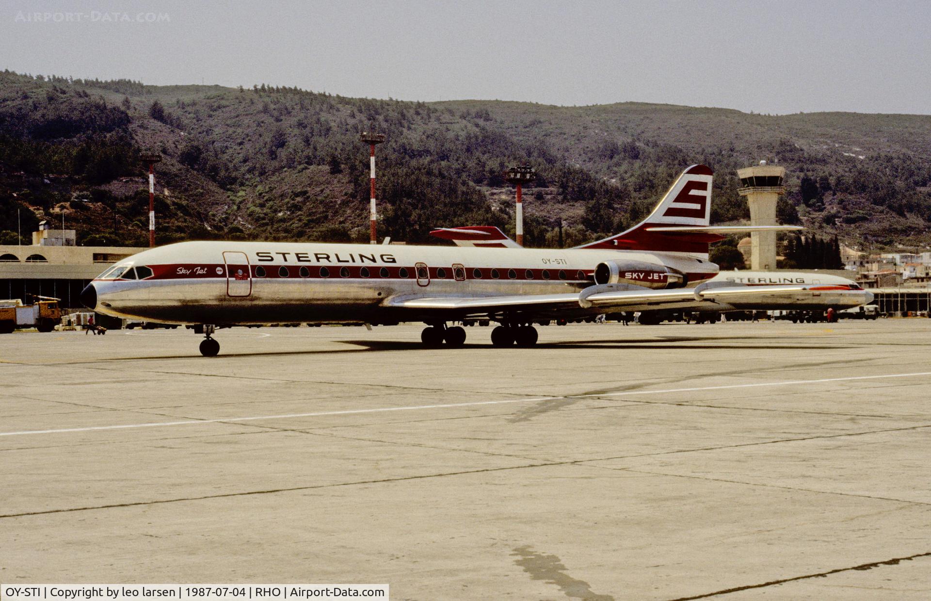 OY-STI, 1969 Sud Aviation SE-210 Caravelle 10B3 Super B C/N 265, OY-STI with Black Sterling and 25th anniversary mark