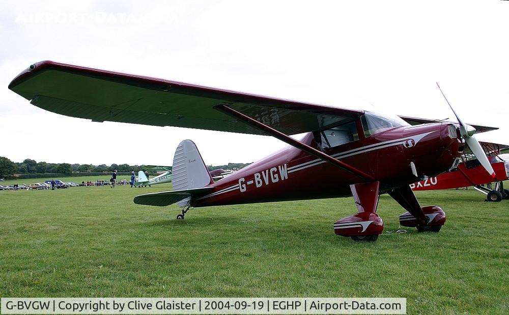 G-BVGW, 1947 Luscombe 8A C/N 4823, Ex: NC2096K > N2096K > G-BVGW - Originally and currently in private hands since November 1993.