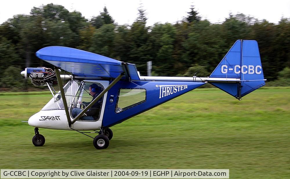 G-CCBC, 2003 Thruster T600N 450 C/N 0013-T600N-077, Originally owned to, Thruster Air Services Ltd in January 2003 and currently in private hands since July 2007.