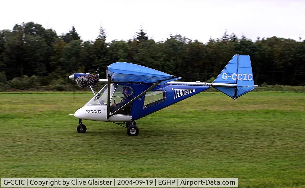 G-CCIC, 2003 Thruster T600N 450 C/N 0036-T600N-086, Originally owned to, Thruster Air Services Ltd in July 2003 and currently in private hands since September 2003. De-registered and permanently withdrawn from use by the CAA in March 2007.