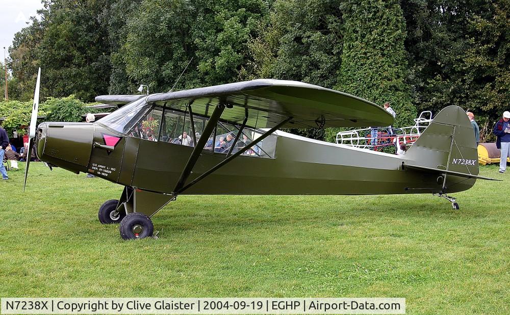 N7238X, 1951 Piper L-18C Super Cub (PA-18-95) C/N 18-1629, Based at, Wymeswold-Fourways