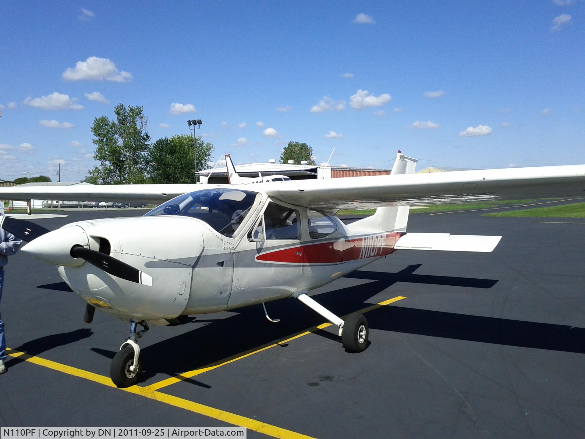N110PF, 1977 Cessna 177B Cardinal C/N 17702629, N110PF on the ramp.