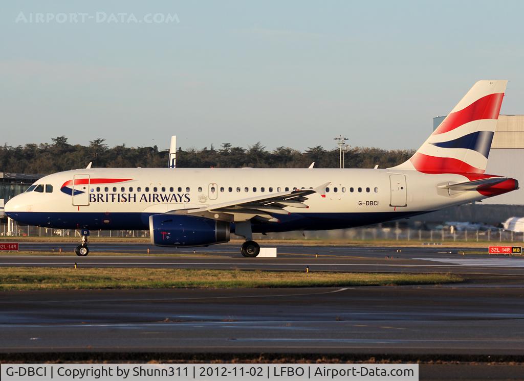 G-DBCI, 2006 Airbus A319-131 C/N 2720, Ready for take off rwy 14L