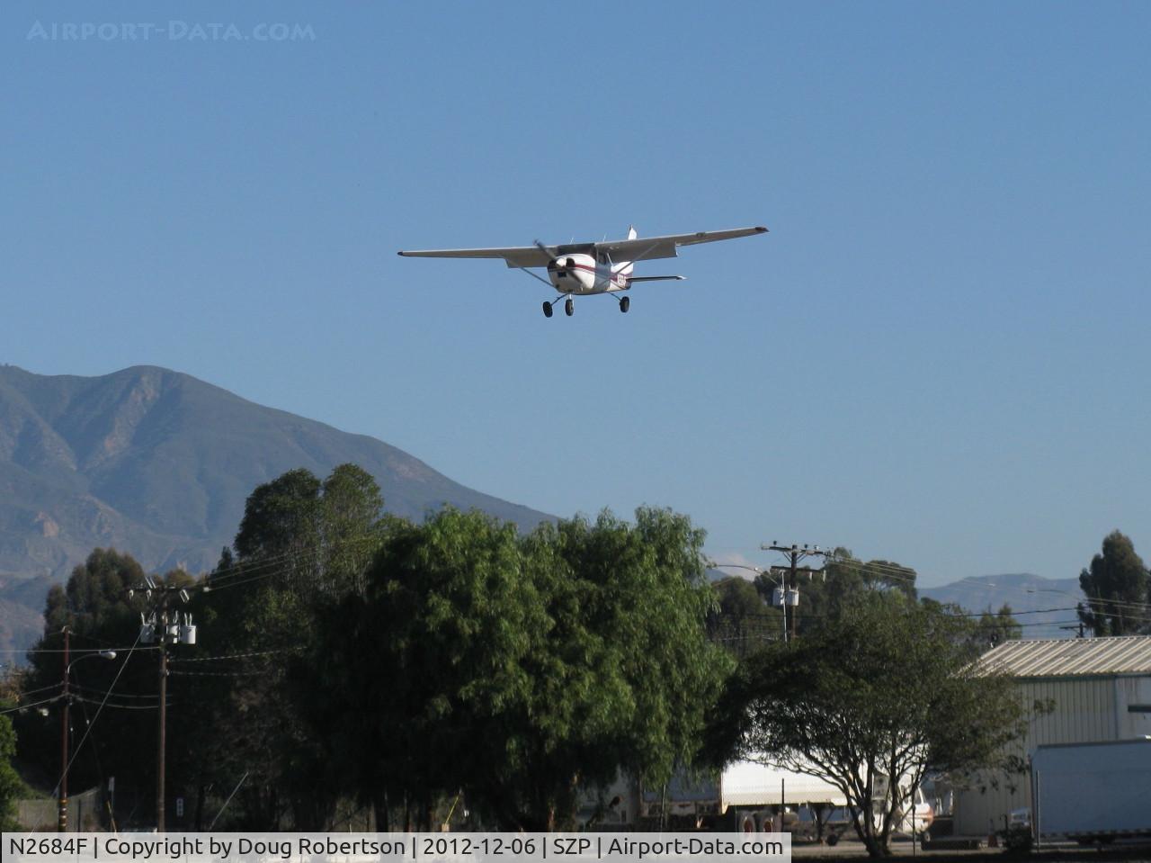 N2684F, 1965 Cessna 182J Skylane C/N 18256784, 1965 Cessna 182J SKYLANE, Continental O-470-S 230 Hp, on final Rwy 22