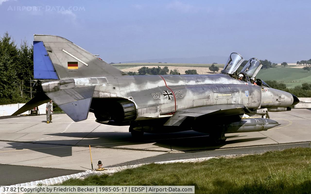 37 82, 1972 McDonnell Douglas F-4F Phantom II C/N 4553, returning from a training mission