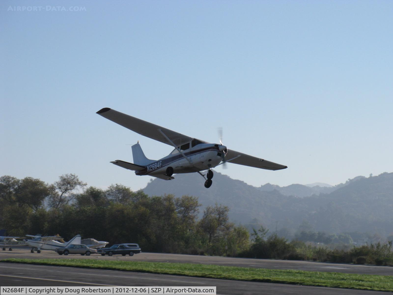 N2684F, 1965 Cessna 182J Skylane C/N 18256784, 1965 Cessna 182J SKYLANE, Continental O-470-S 230 Hp, takeoff climb Rwy 22