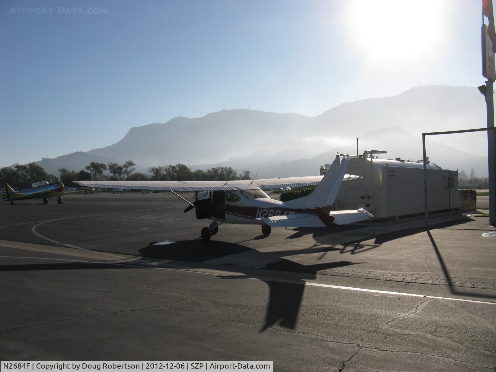 N2684F, 1965 Cessna 182J Skylane C/N 18256784, 1965 Cessna 182J SKYLANE, Continental O-470-S 230 Hp, morning ground fog along the Santa Clara river