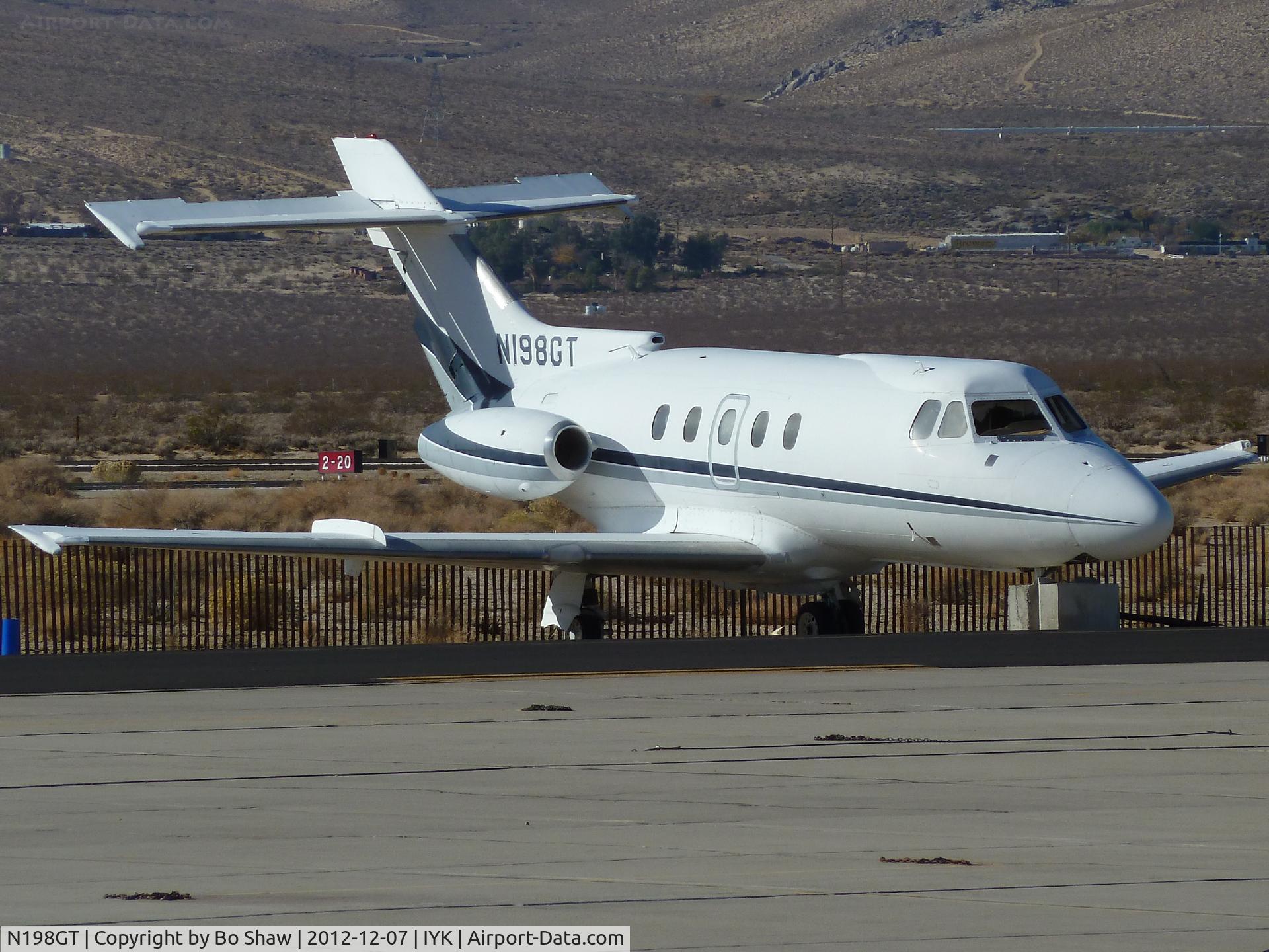 N198GT, 1981 British Aerospace HS.125-700A C/N 257123, This aircraft has been sitting on the ramp at Inyokern Airport for some years. It was supposedly used as a prop for the movie 
