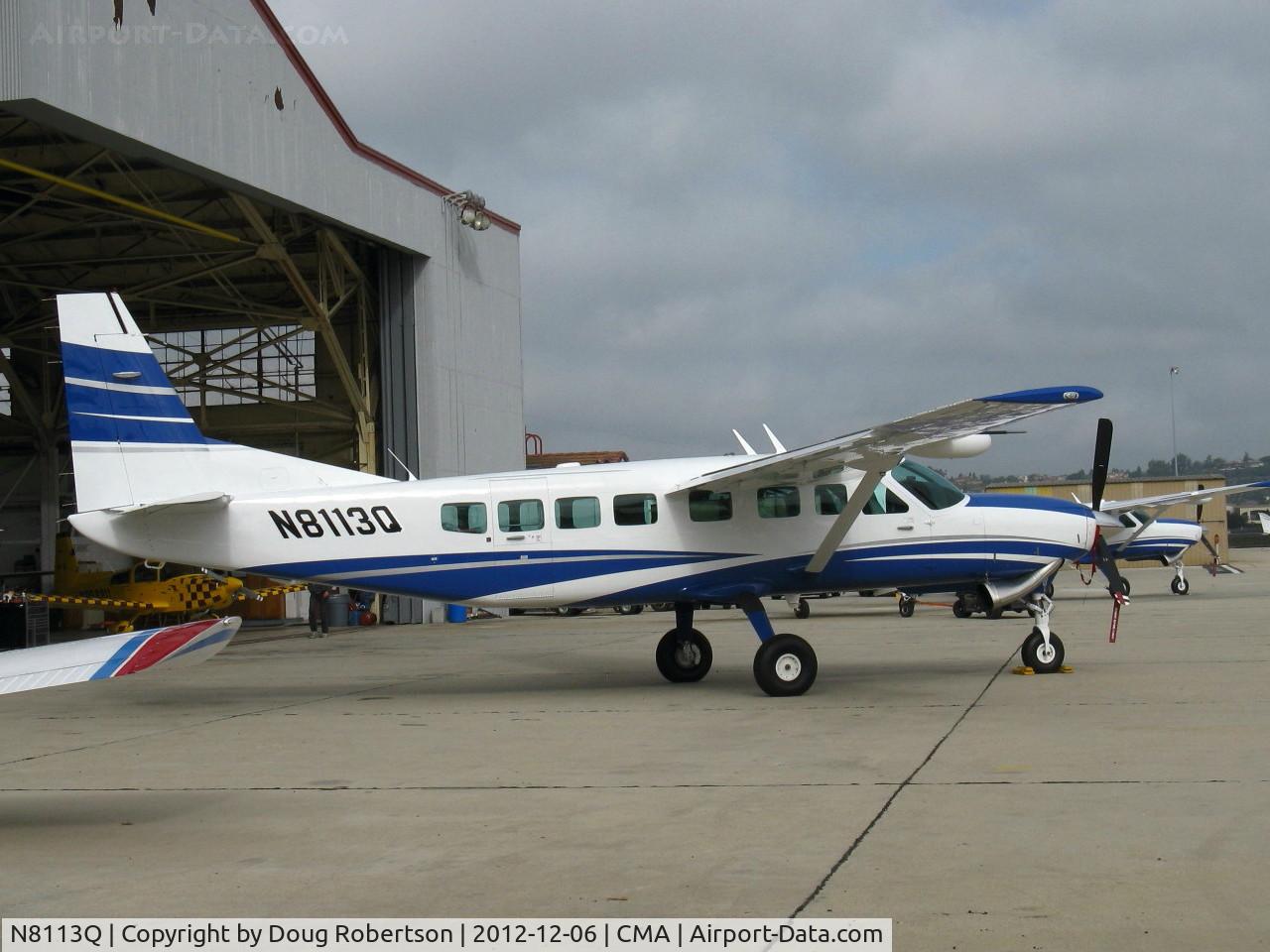 N8113Q, Cessna 208B C/N 208B2349, Cessna 208B GRAND CARAVAN, one P&W(C)PT6A-114A Turboprop 675 shp, up to 14 seats with FAR Pt 23 waiver. B is stretched version of 208 CARAVAN.