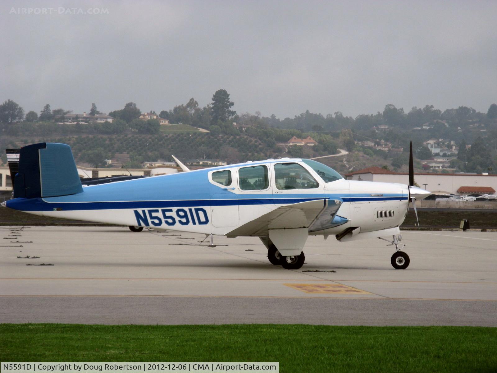 N5591D, 1957 Beech H35 Bonanza C/N D-5152, 1957 Beech H35 BONANZA, Continental O-470-G 240 Hp. The H model BONANZA introduced the 240 Hp engine.
