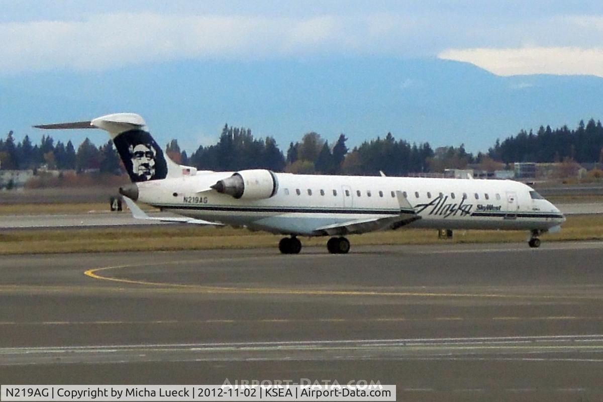 N219AG, 2006 Bombardier CRJ-701 (CL-600-2C10) Regional Jet C/N 10246, At Seattle