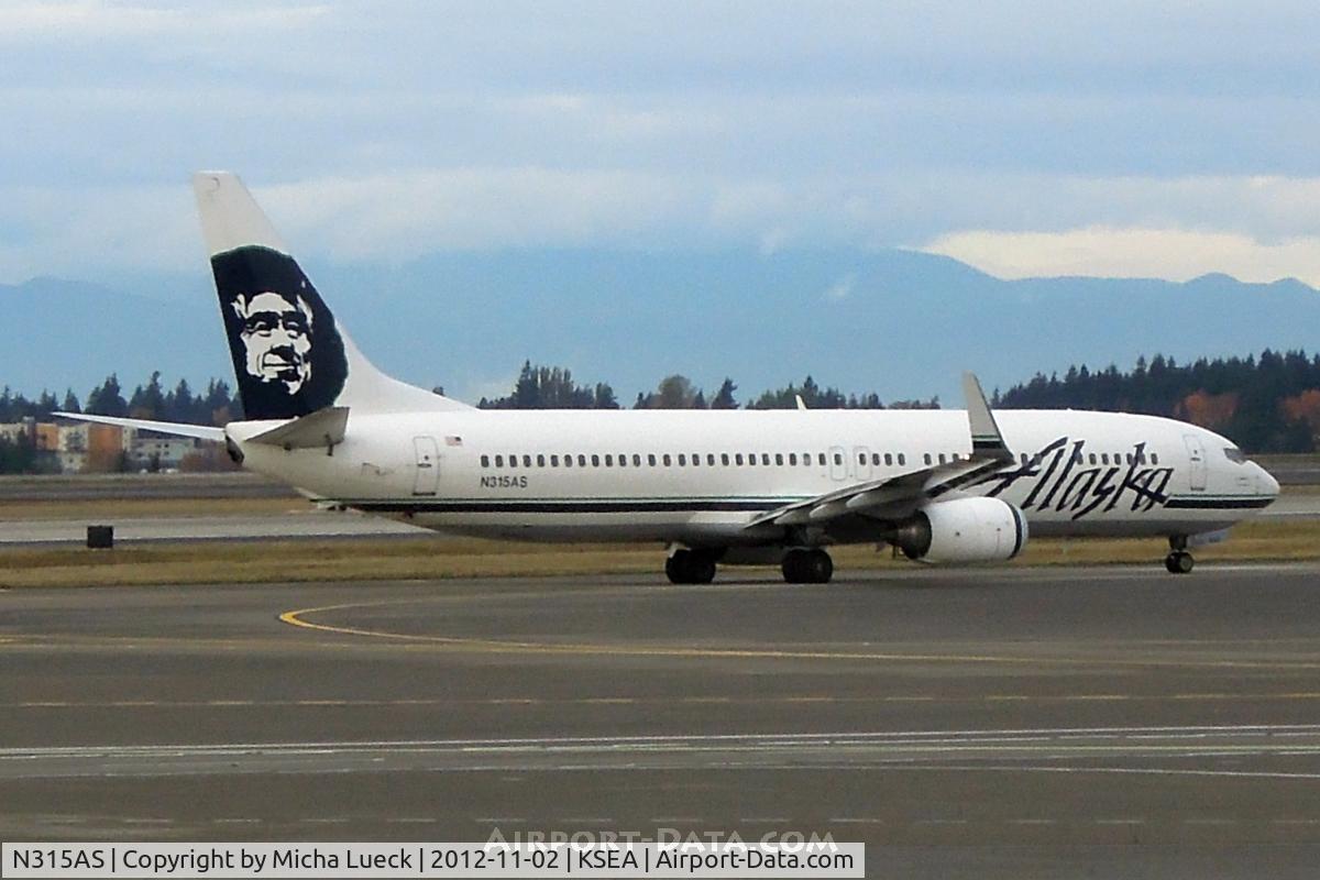 N315AS, 2002 Boeing 737-990 C/N 30019, At Seattle