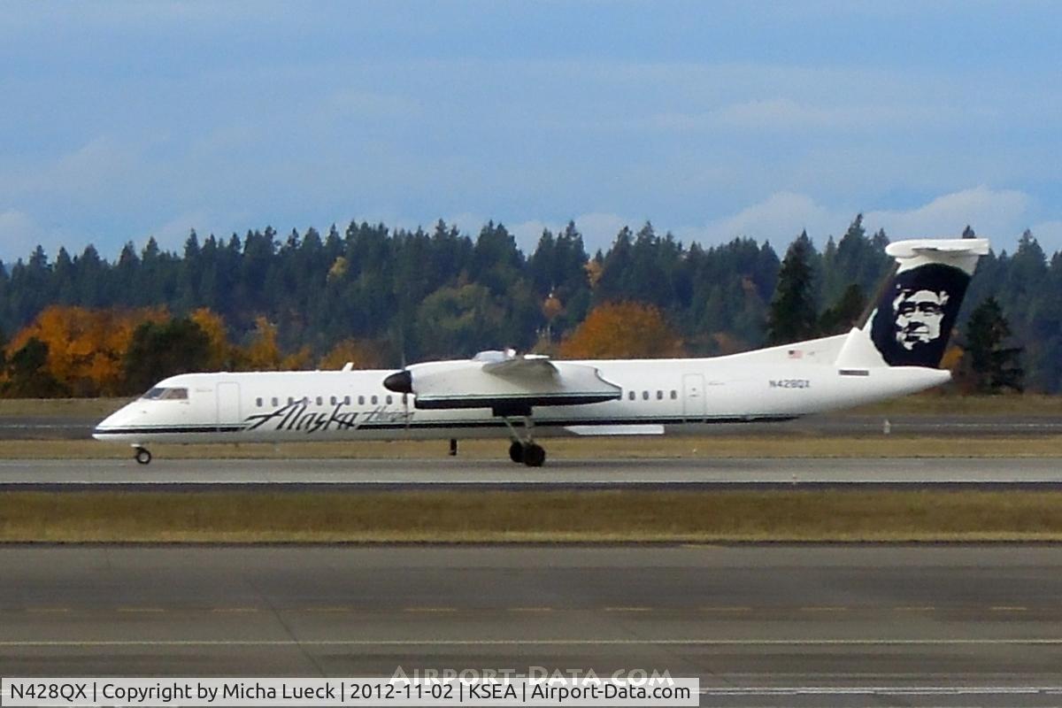 N428QX, 2007 De Havilland Canada DHC-8-402 Dash 8 C/N 4160, At Seattle