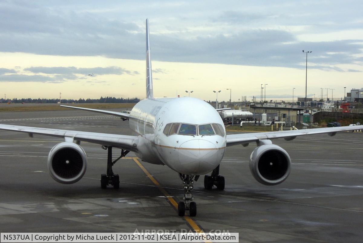 N537UA, 1991 Boeing 757-222 C/N 25157, At Seattle