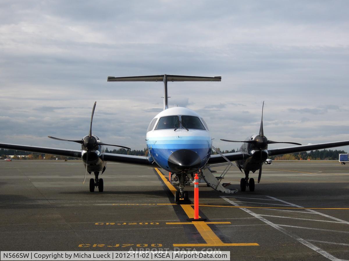 N566SW, 1998 Embraer EMB-120ER Brasilia C/N 120341, At Seattle