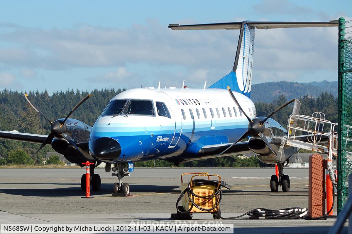 N568SW, 1998 Embraer EMB-120ER Brasilia C/N 120343, At Arcata/Eureka airport