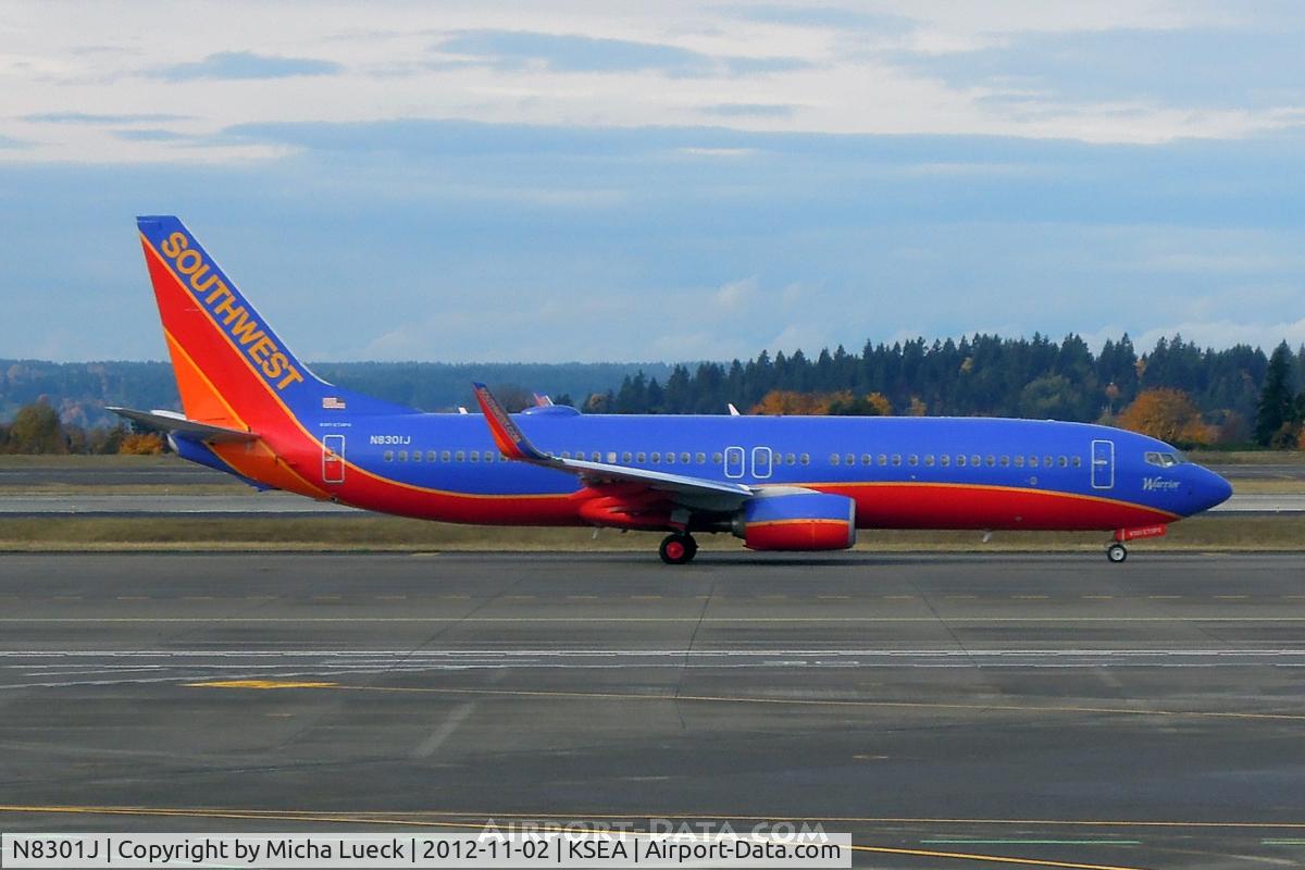 N8301J, 2012 Boeing 737-8H4 C/N 36980, At Seattle