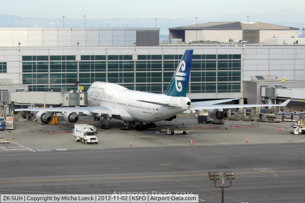 ZK-SUH, 1991 Boeing 747-475 C/N 24896, At San Francisco