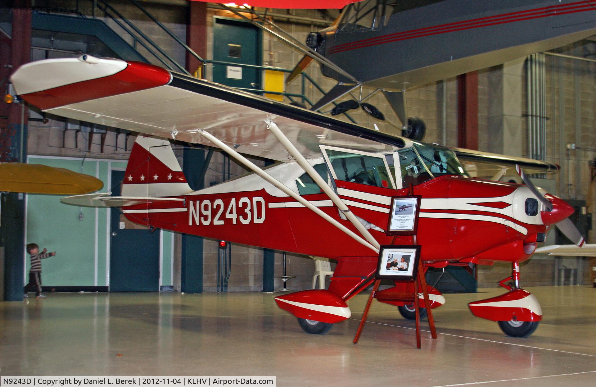 N9243D, 1958 Piper PA-22-160 Tri Pacer C/N 22-6303, This beautiful classic Piper has now earned her retirement at the William T. Piper Museum.